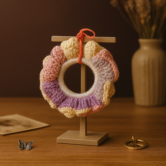 Dreamy Lilac-Pink Variegated Sparkle Scrunchie